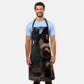 Tablier Yorkshire Terrier Halloween effrayant (Porté)