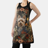 Tablier Yorkshire Terrier ou Silky Terrier Floral Bienvenu (Insitu)