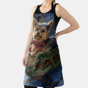Tablier Yorkshire Terrier Saison de Noël festive