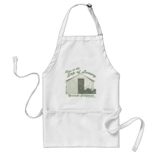 Tablier Yosemite Lap of Luxury Tent Travel Slogan