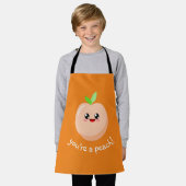 Tablier You're a peach ! (Porté)