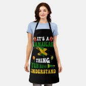 Tablier Yuh Nah Guh Comprend que c'est jamaïcain jamaïcain (Porté)