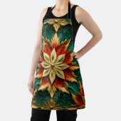 Tablier Yuletide Opulence : Threads dorés de Noël (Insitu)