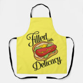 Tablier Yummy Delicacy Hotdog Carton Apron (Recto)