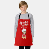 Tablier Yummy Holidays By Chef Custom Name Girl Baking (Porté)