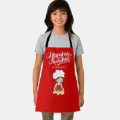 Tablier Yummy Holidays By Chef Custom Name Girl Baking (Insitu)