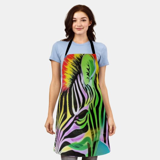 Tablier Zany Zebra (Porté)