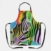 Tablier Zany Zebra (Recto)