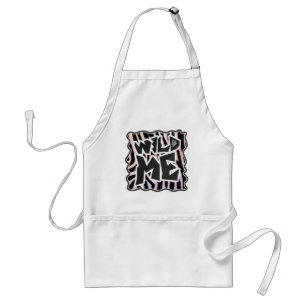 Tablier Zebra Black and Pink Wild me