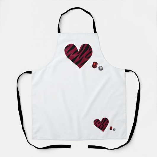 Tablier Zebra-heart (Recto)