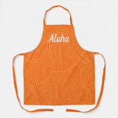 Tablier Zebra Palm Hawaiian Tropical Tangerine  (Recto)