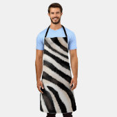 Tablier Zebra Texture : Dessin à la main, Africain. (Porté)