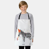Tablier Zèbre - Animaux ayant une fête (Porté)