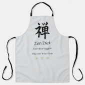 Tablier Zen Diet Manger Plus de Légumes (Recto)