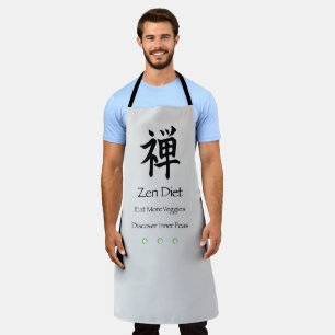 Tablier Zen Diet Manger Plus de Légumes