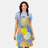 Tablier Zesty Citrus Geometric Confetti Chef Amalfi Coast (Porté)