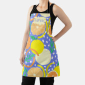 Tablier Zesty Citrus Geometric Confetti Chef Amalfi Coast (Insitu)