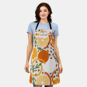 Tablier Zesty Citrus Geometric Confetti Chef Retro Kitchen (Porté)