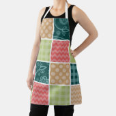 Tablier Zigzag, Chevron, En vichy, Pois, Patchwork (Insitu)