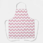 Tablier Zigzag rose, Chevron rose, Motif géométrique (Recto)