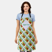 Tablier Zimbabwe Drapeau du Zimbabwe Vert Personnalisation (Porté)