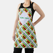 Tablier Zimbabwe Drapeau du Zimbabwe Vert Personnalisation (Insitu)