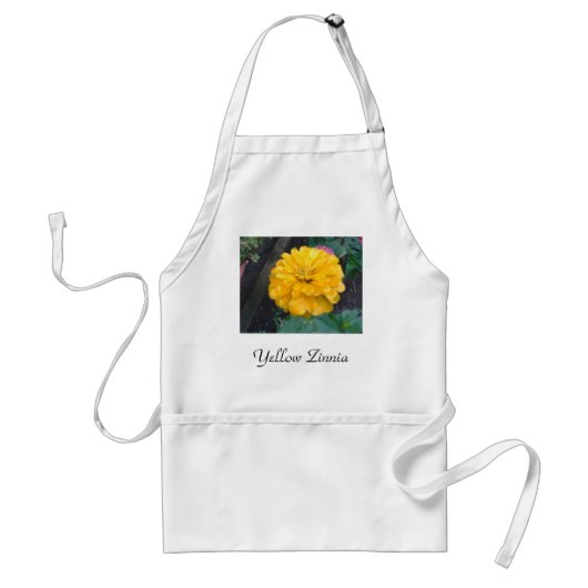 Tablier Zinnia jaune (Devant)