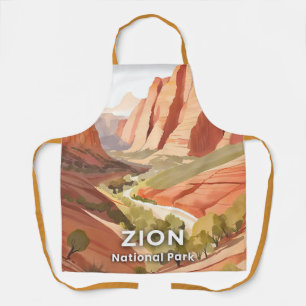 Tablier Zion National Park Voyage Aquarelle Vallée
