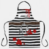 Tablier Zombie Condamnation Prison Détenue Costume (Recto)