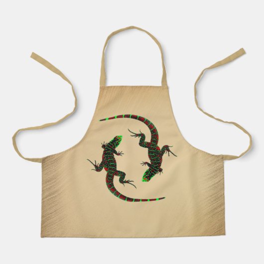 Tablier Zona Rustique Yin Yang Lizards (Recto)