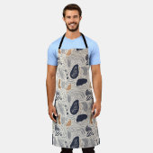 Tablier Zone d'impression Abstraite méditerranéenne (Porté)