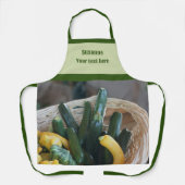Tablier Zucchini Squash Gourds Légumes Personnalisé (Recto)