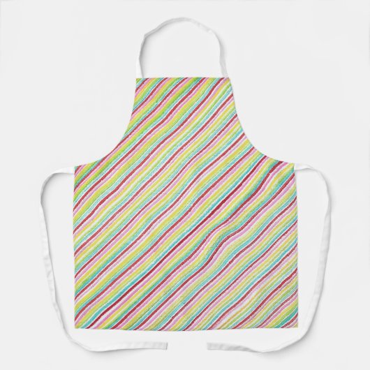 Tabliers à bandes diagonales colorés (Recto)