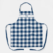 Tabliers à carreaux Gingham Bleu Marine (Recto)