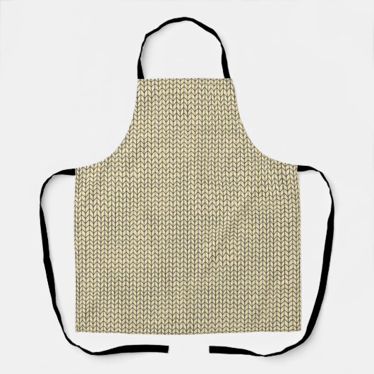 Tabliers à impression intégrale en tricot BLACK CR (Recto)