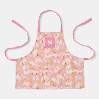 Tabliers à monogramme floral