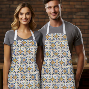Tabliers à motif de carreaux siciliens Cadeau d'hé