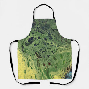 Tabliers Abstraits Épais Verts Fonçés Fade Away 3