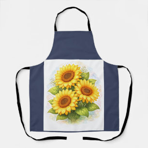 Tabliers aquarelle tournesol