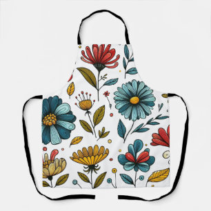 Tabliers  Art Folk Rétro Floral