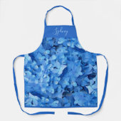 Tabliers avec impression de fleurs d'hortensias bl (Recto)