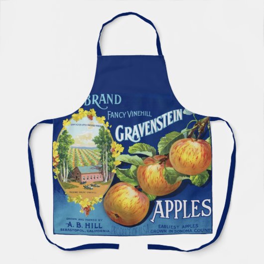 Tabliers avec impression de Gravenstein Apples All (Recto)