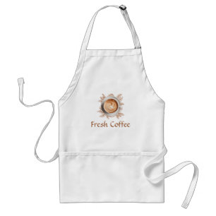Tabliers avec logo de haricot de café frais