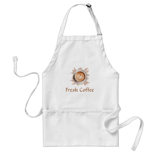 Tabliers avec logo de haricot de café frais (Devant)