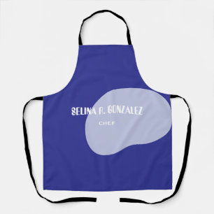 Tabliers avec motif bleu frais et neutre