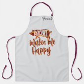 Tabliers Cadeaux De Cuisine, Bacon Amusant Me Rend (Recto)