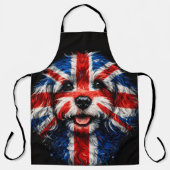 Tabliers Cockapoo Union Jack Cadeau pour Chien Bri (Recto)