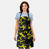 Tabliers de camouflage avec reflets citron (Porté)