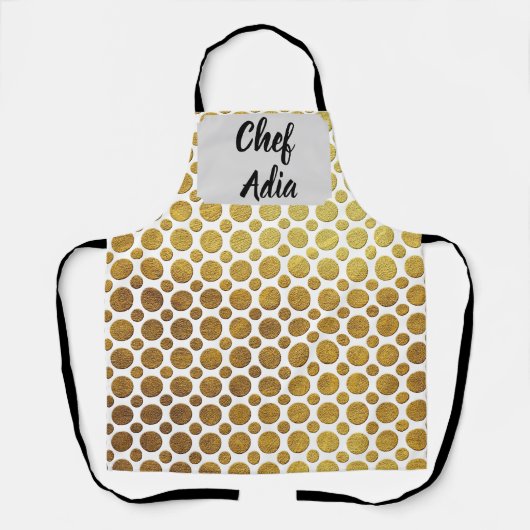 Tabliers de chef Adia avec motif décoratif (Recto)