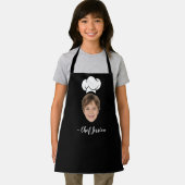 Tabliers de chef mignons avec visage et nom d'enfa (Insitu)